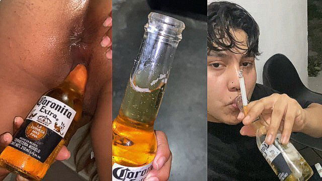 Bebió Cerveza darse cuenta tenía Culo