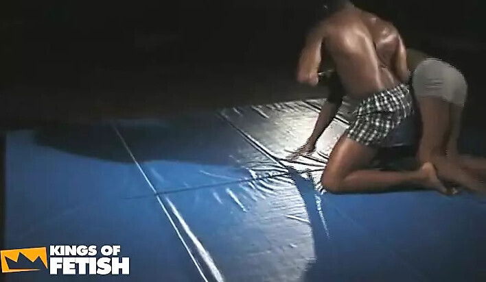 Muscular Black Destroys Twink with Tight Asshole Doggy Position