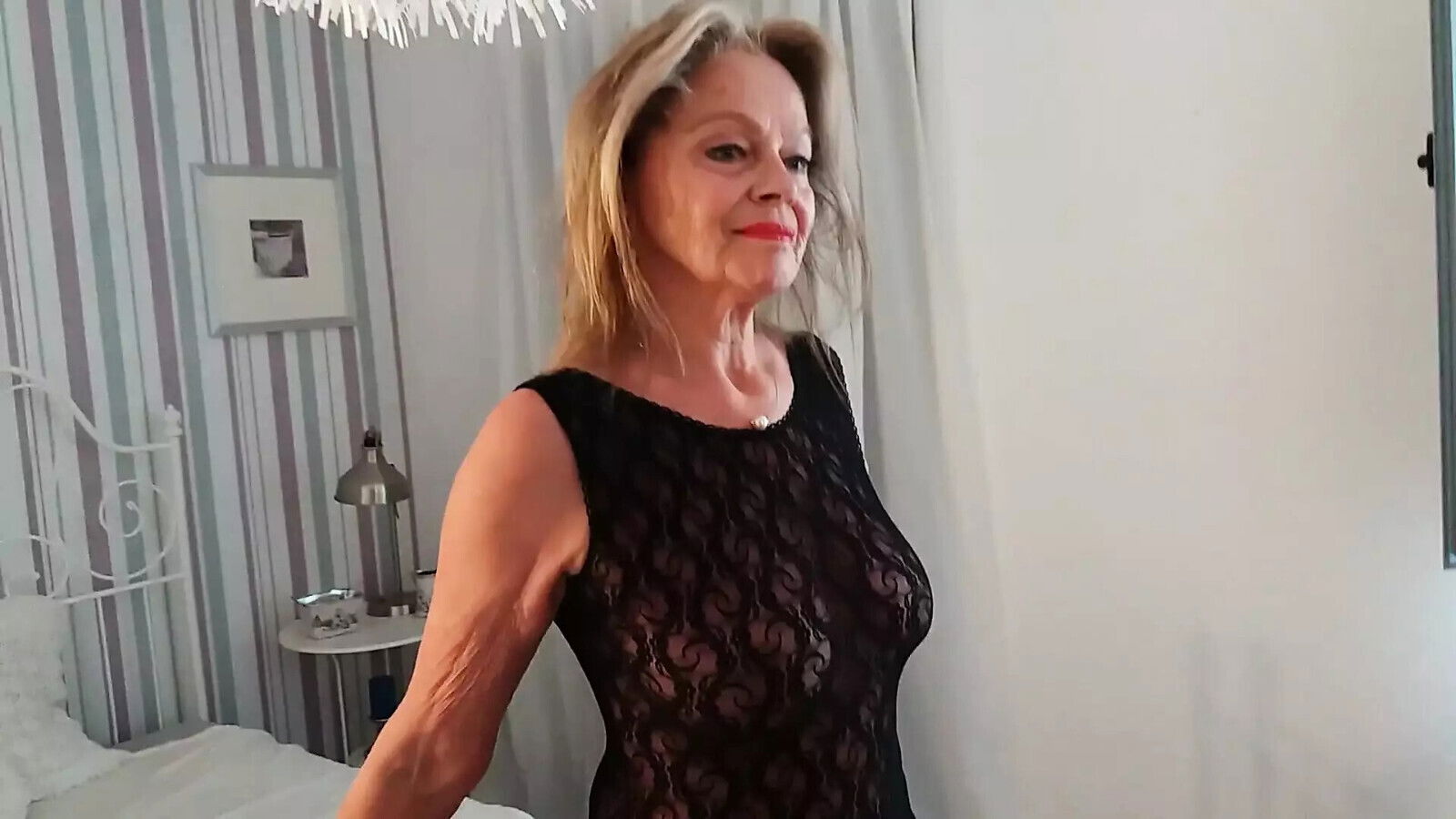 Martina West black bodystocking!