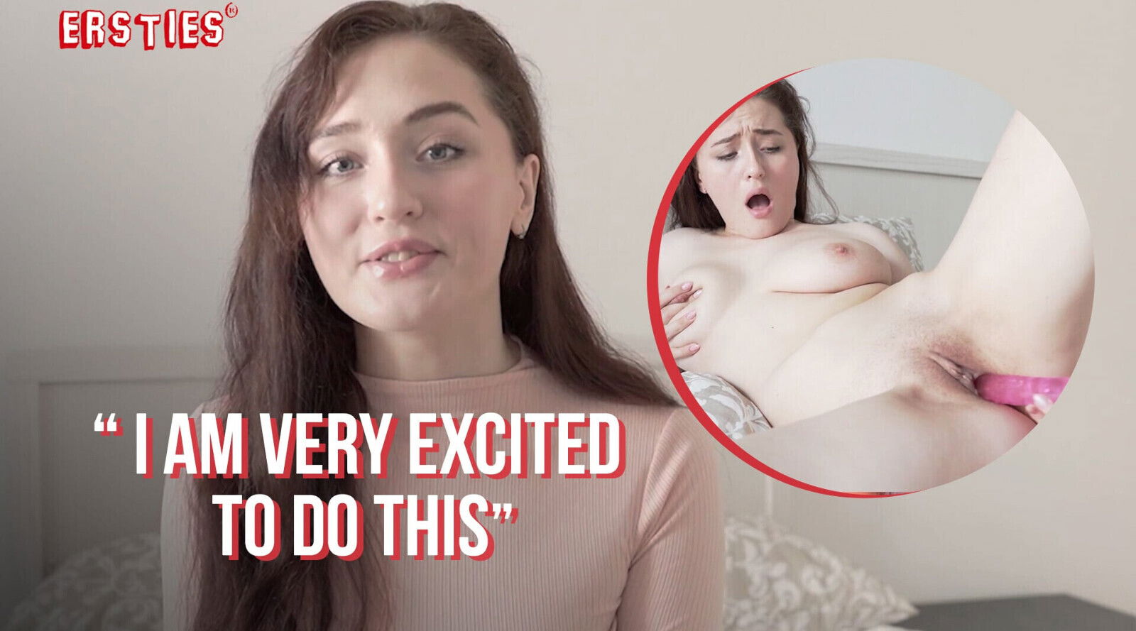 Ersties Brunette Alexa Grabs Dildo Goes Work Pussy