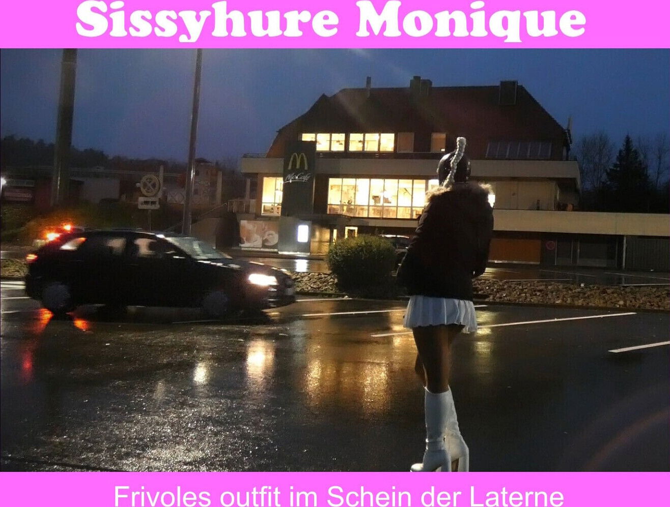 Nutte Monique street again, showing myself public