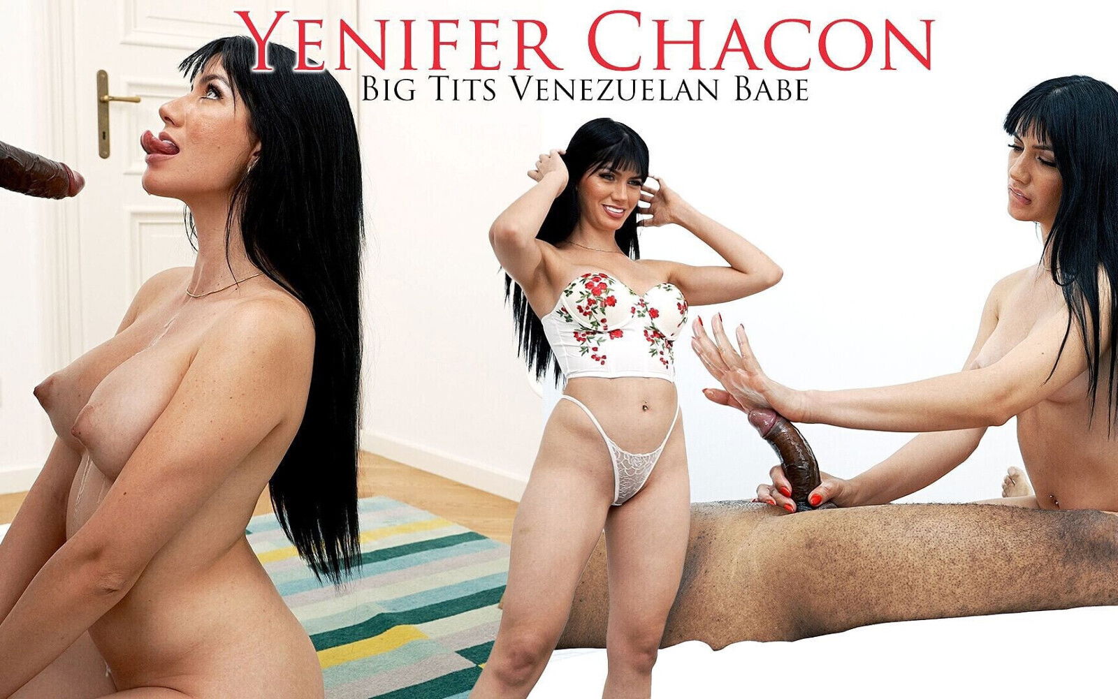 Busty Latina Yenifer Chacon Interracial Handjob Blowjob