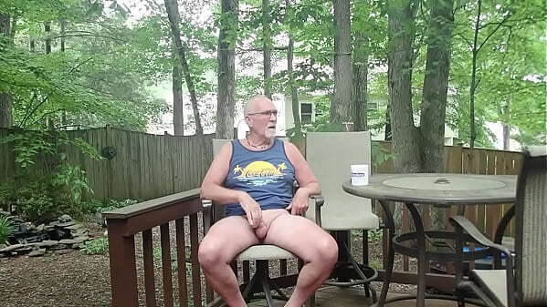 PoundinMyCock4U Strips, Masturbates Shoots Load Fully Exposed Outdoors