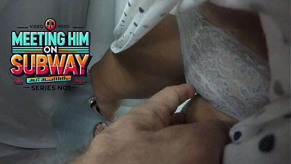 Crazy Fantasy! Petting Train Stranger Lift Skirt Touch Pussy Subway Liked!