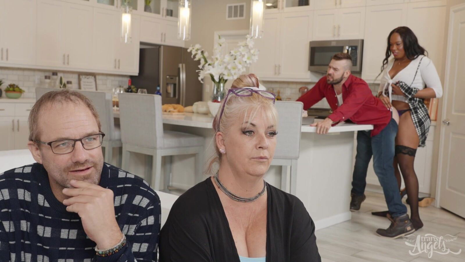 Thanksgiving Fuckfeast Ebony Shemale Jexxxica Blake fucking Fiancee Buck Richards