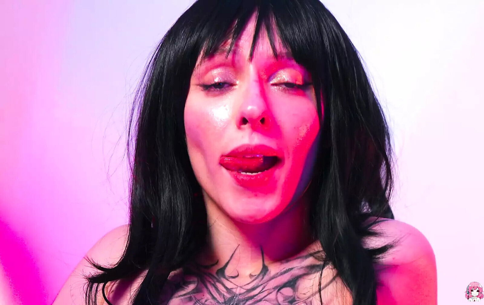 Sweet long-haired brunette Stella Bliss enjoys herself passionately.