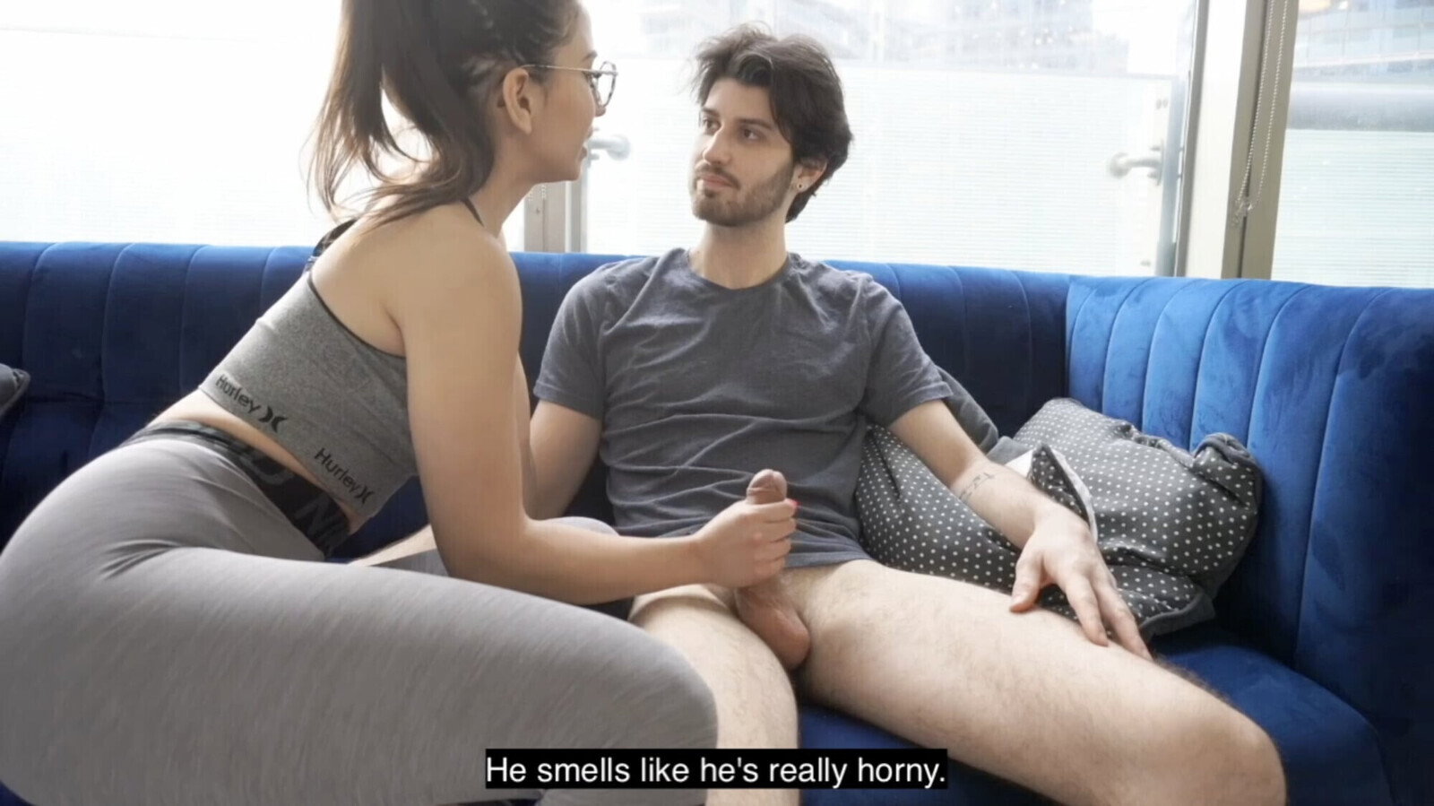 PERSONAL TRAINER PERVERT MADE WORKOUT WITH CLOTHES (English Subtitles)