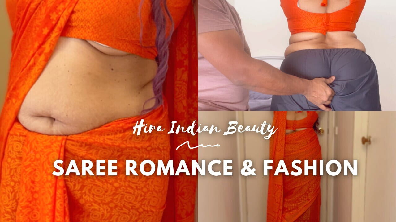 Chubby Indian Wife Cheats Husband with Brother-in-law Saree Hottest Ramp Walk Desi Milf