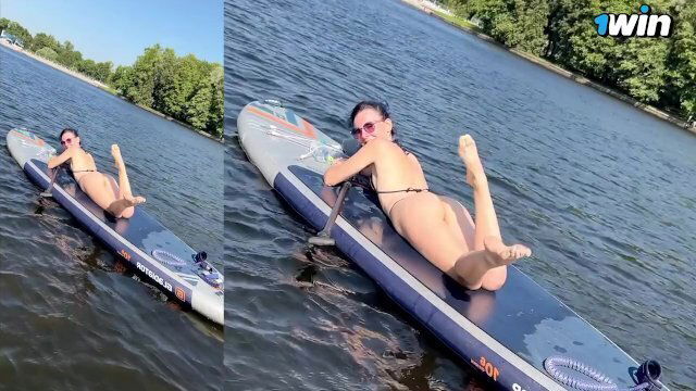 Sizzling Adventure: Romantic Date with Bikini Beauty Ends Cream-Filled Night