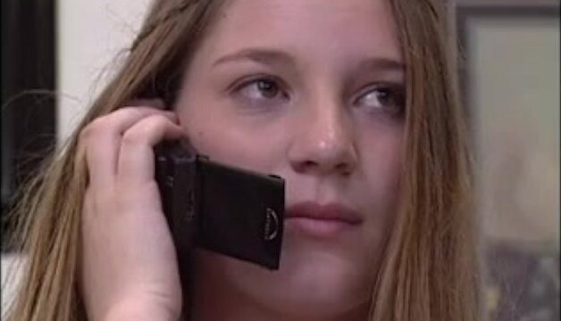 Teen girl can't wait minute before admirer comes