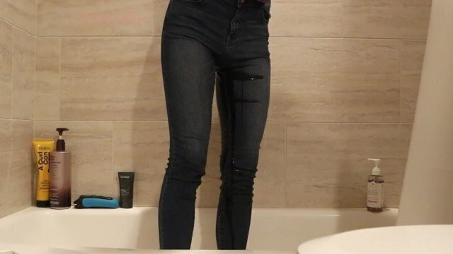 Tucked Trans Girl Wetting Tight Jeans