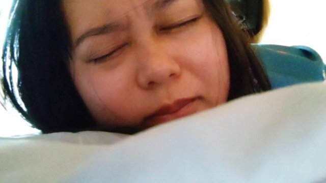 Big breasted Japanese woman masturbates after waking up ♥️