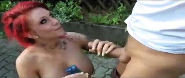 Deutsche rothaarige Amateurin groen Titten Freien gefickt