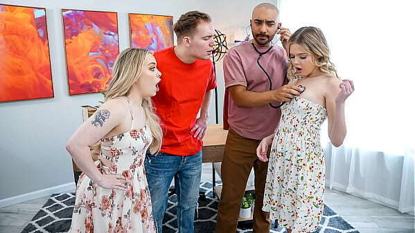 Stepbrothers Learning Lesson Female Anatomy from Another'_s Stepsisters Swapsister