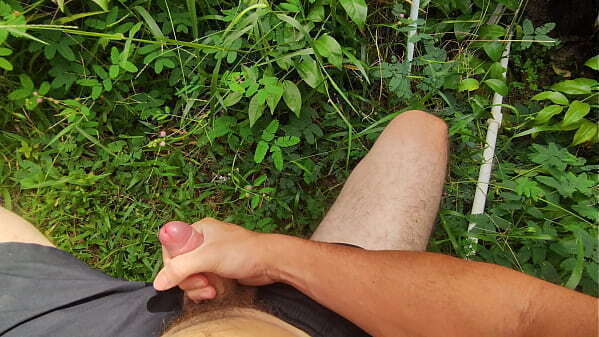 Gozando livre mato public