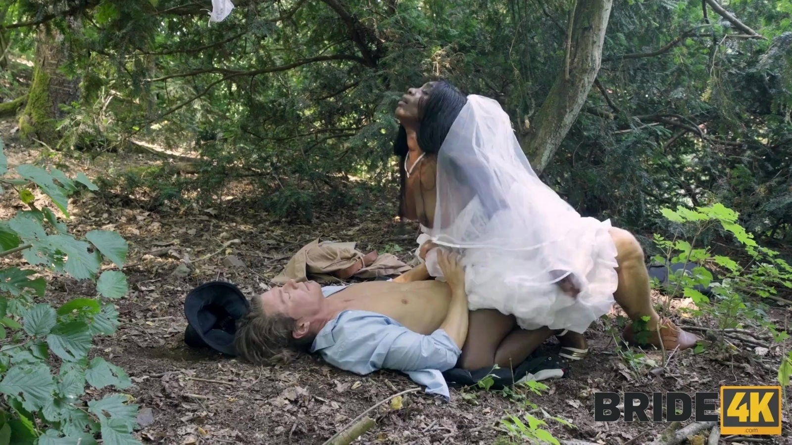 Lost ebony bride cheats groom with white dick