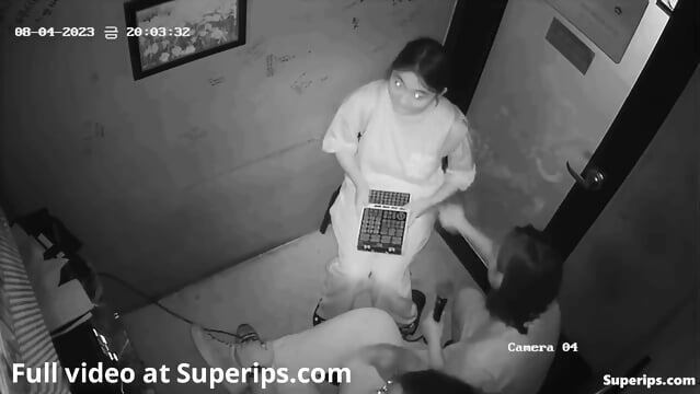 IPCAM Korean couples groping each other karaoke