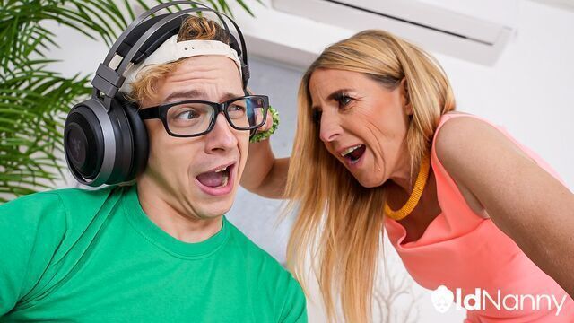  Blonde mature Beenie penetrated by horny young boyfriend 