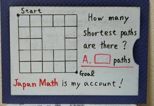 many shortest paths there? [JapanMath](Titjob)