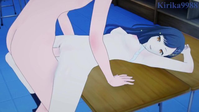 Shiraishi have intense classroom night. Project SEKAI Hentai