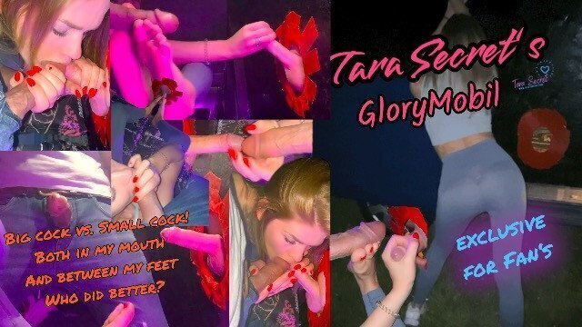 Tara Secret GloryMobil Small Cock!!! Double Blowjob,Footjob,Frottage! Better?