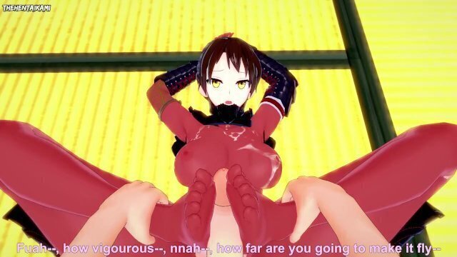 Taki from Soul Calibur Gives Footjob Hentai