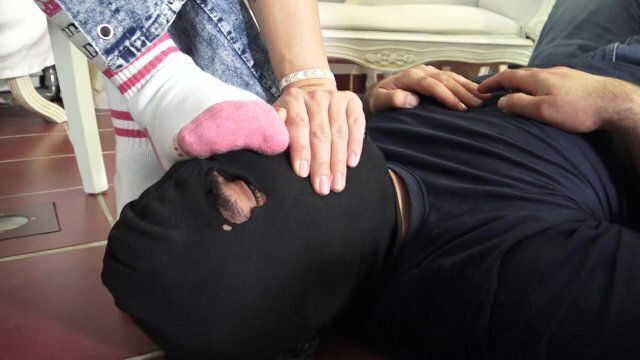 Sock-smelly feet slave!