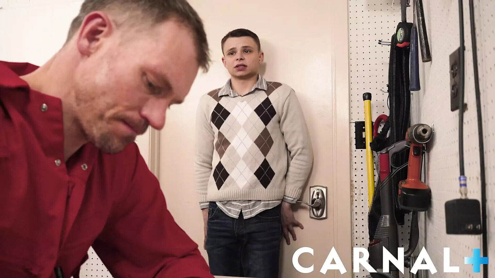 FunSizeBoys Tiny twink Austin Young rides hung janitor closet