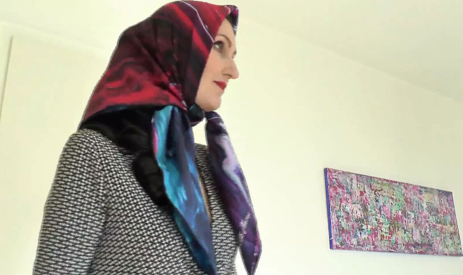 Beautiful Silk Headscarf Fashion Show Autumn Scarves Lady Victoria Valente Headscarf Mistress