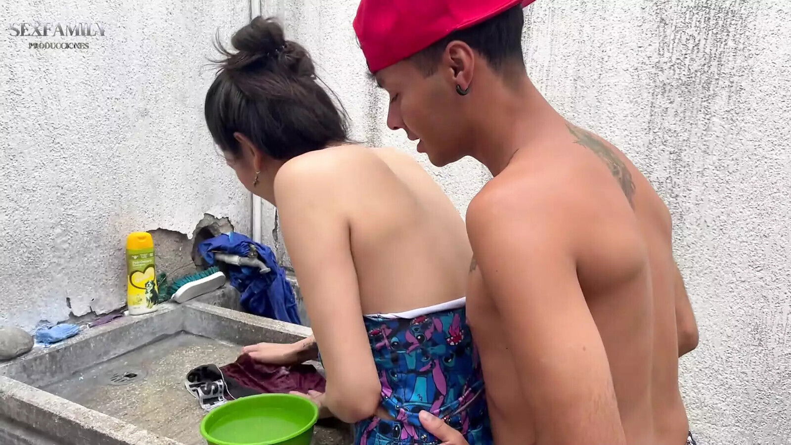 fuck horny stepsister laundry room while alone