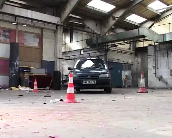 Stunning brunette French fucked public parking