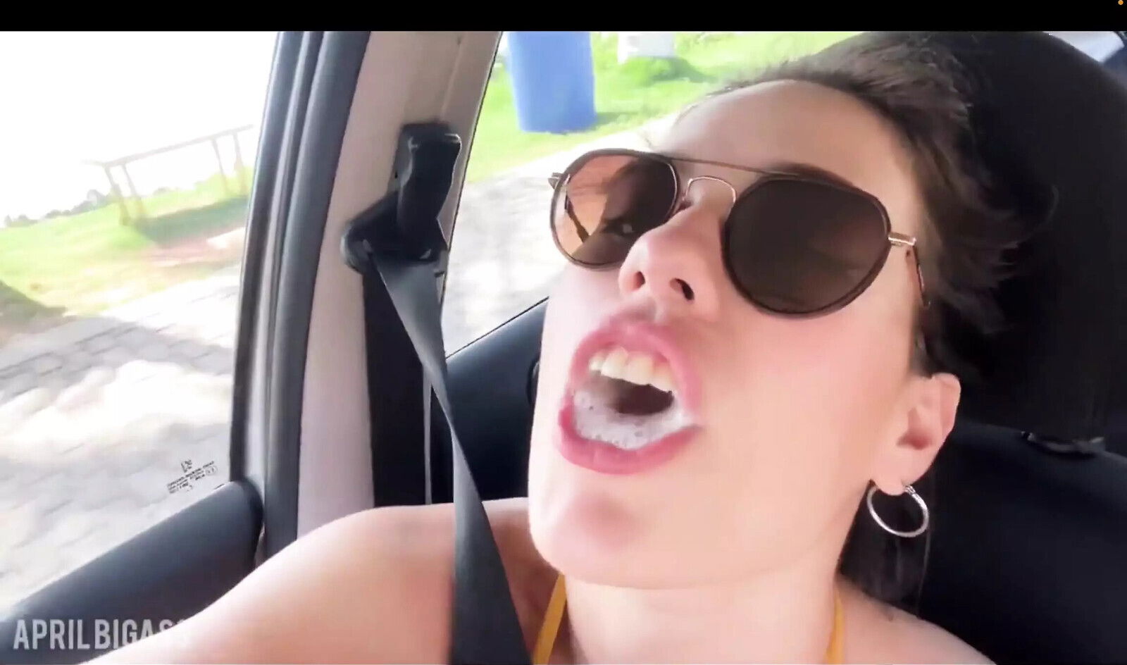 Having Inside Car, Stepfather Can't Take Anymore Fills Glass!!!