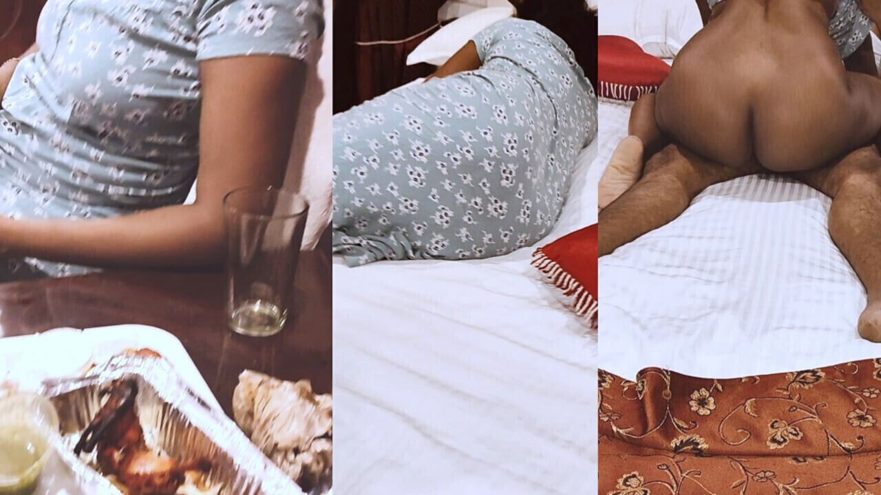 Indian Tamil Drinking Girl Hotel With Room Doggy Style Position.