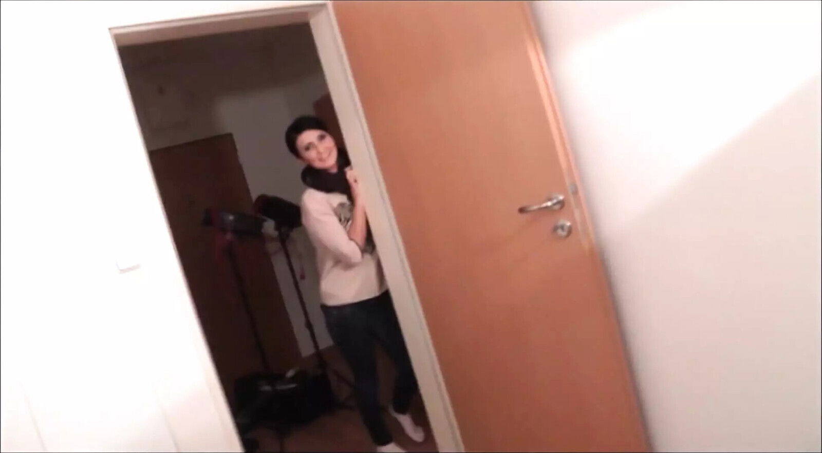 Sexy blonde spreads legs bf's hard dong