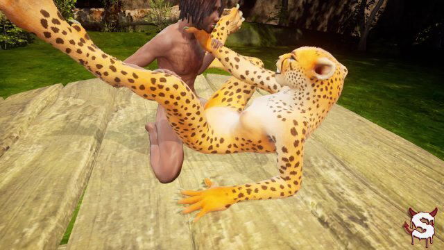 Sexy furry girl wildly fucks lucky ends cumming mouth