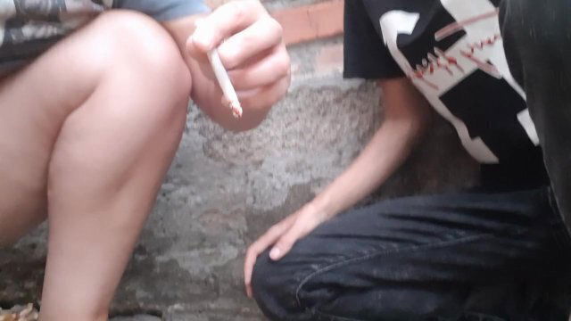 Before have always smoke cigarettes Lesbian_illusion