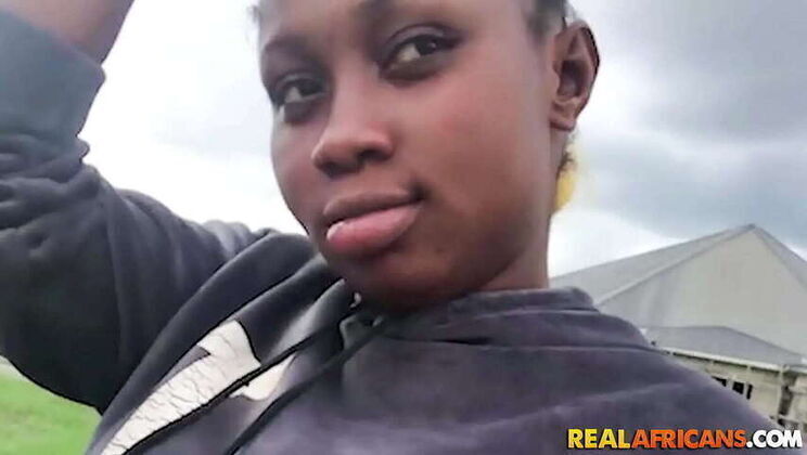 Thick Ebony Coed Hooks With Fboy Hardcore Fun!