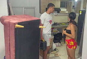 chica latina me pide que la folle duro a cambio de hacer una reforma en su apartamento HL