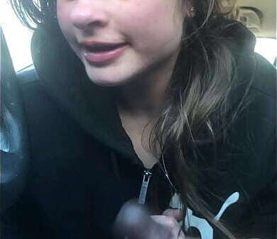 Lesbian bestfriend gives road head drinks