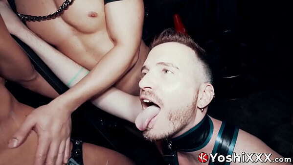 Masked doms aFFo Axel Abysse fist fuck with Yoshi Kawasaki