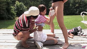 Skinny Japanese Teen give uncensored risky Public Blowjob older Golf Lesson