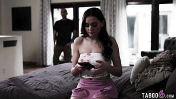 Stepsister teen Aften Opal fucked black stepbro when moved house