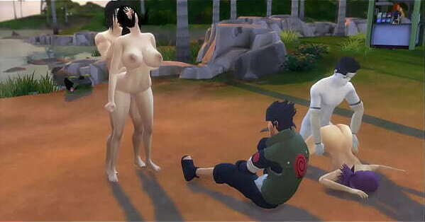 Naruto Hentai Episodio Kurenai Anko Folladas Ataque Akatsuki Netorare Folladas Culo frente marido