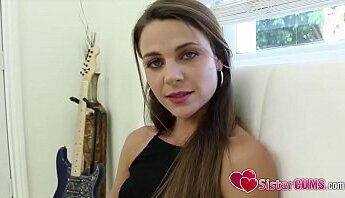 SisterCums.com Stepsister Woke with Stepbrother'_s