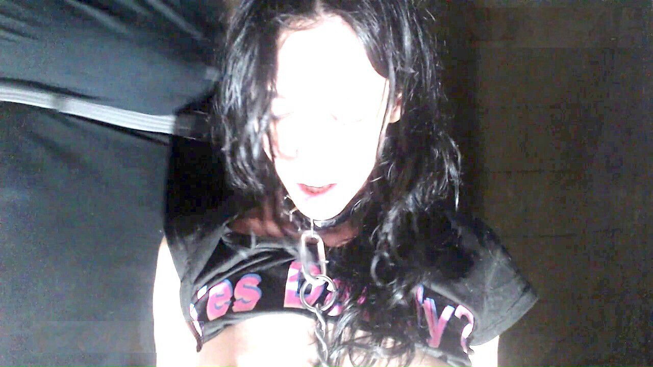 Submissive training with collar hardcore BDSM scene