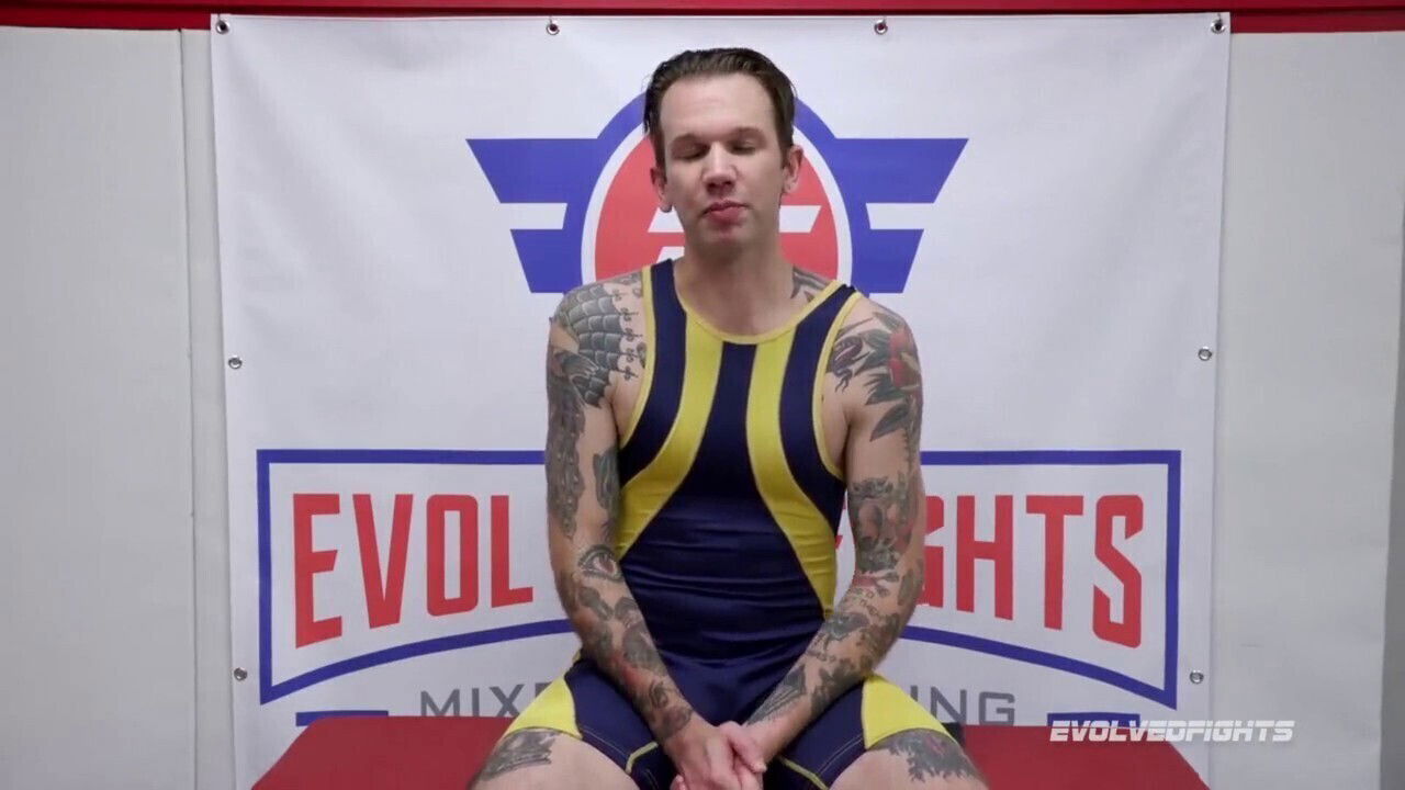 Riley Daniels dominates mixed nude wrestling match, tied fucked hard