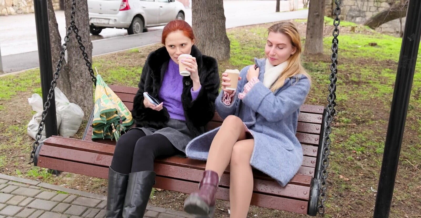 Angel enjoys while gently licking Robin Scherbatsky's puss