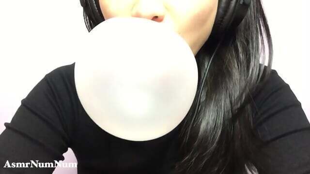 ASMR CHEW DOUBLE BUBBLE