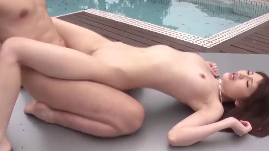 Slender japanese getting roughly fucked swimming pool
