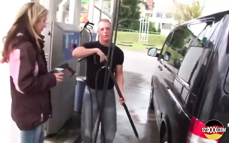 Filled with Gas, Then Filled Slut with Thick Cock.